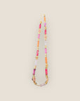 GAS BIJOUX - Collier KALI BIS doré à l’or fin - Jaspe rouge et quartz rose