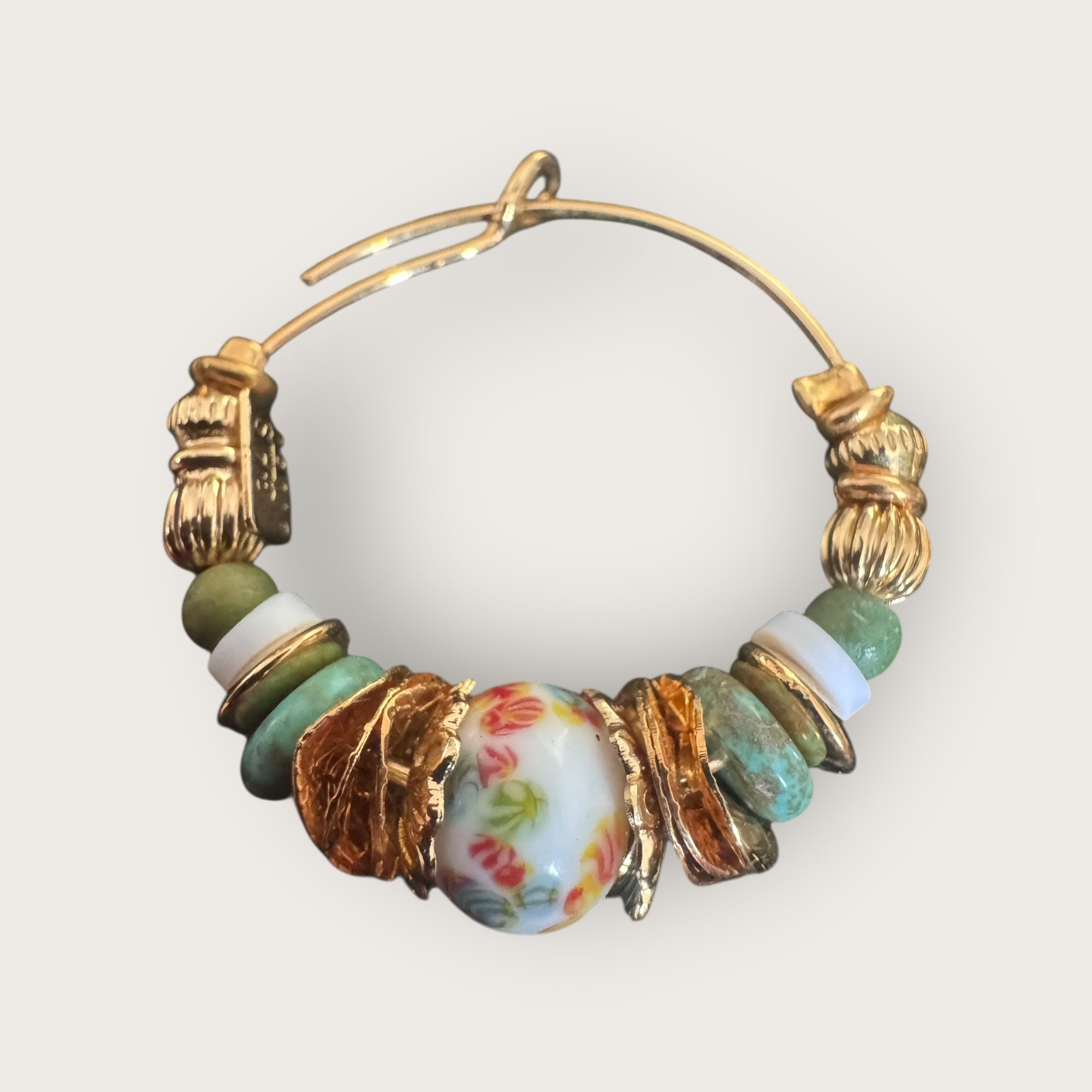 GAS BIJOUX - Boucles d'oreilles créoles ALOHA mini dorées à l'or fin