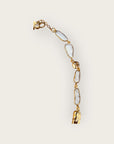 GAS BIJOUX - Collier CAYO doré à l'or fin et nacre blanche