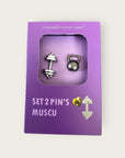 METALMORPHOSE - PIN’S SET MUSCU