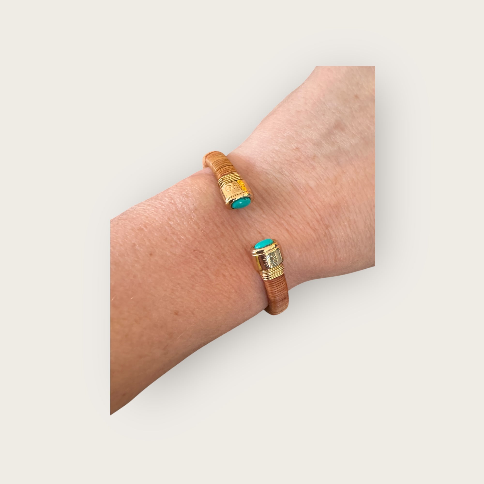GAS BIJOUX - Bracelet SARINA doré Osier ) Collection des 55 ans
