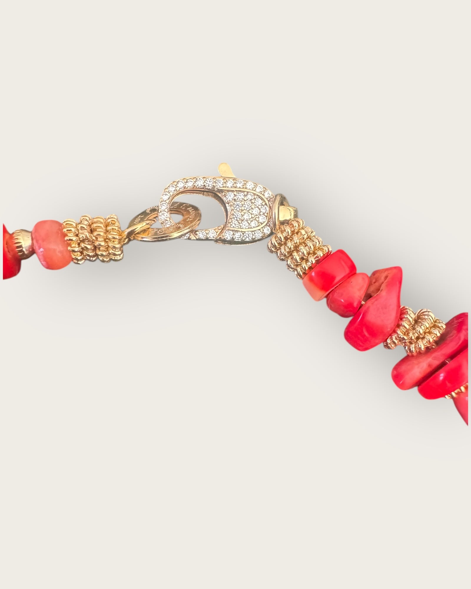 GAS BIJOUX - Collier ALOHA mini doré à l'or fin - Corail Bambou - BEST SELLER