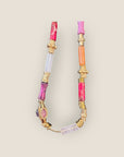 GAS BIJOUX - Collier KALI BIS doré à l’or fin - Jaspe rouge et quartz rose