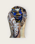 HYPNOCHIC - Foulard - Tons de marron, moutarde et bleu