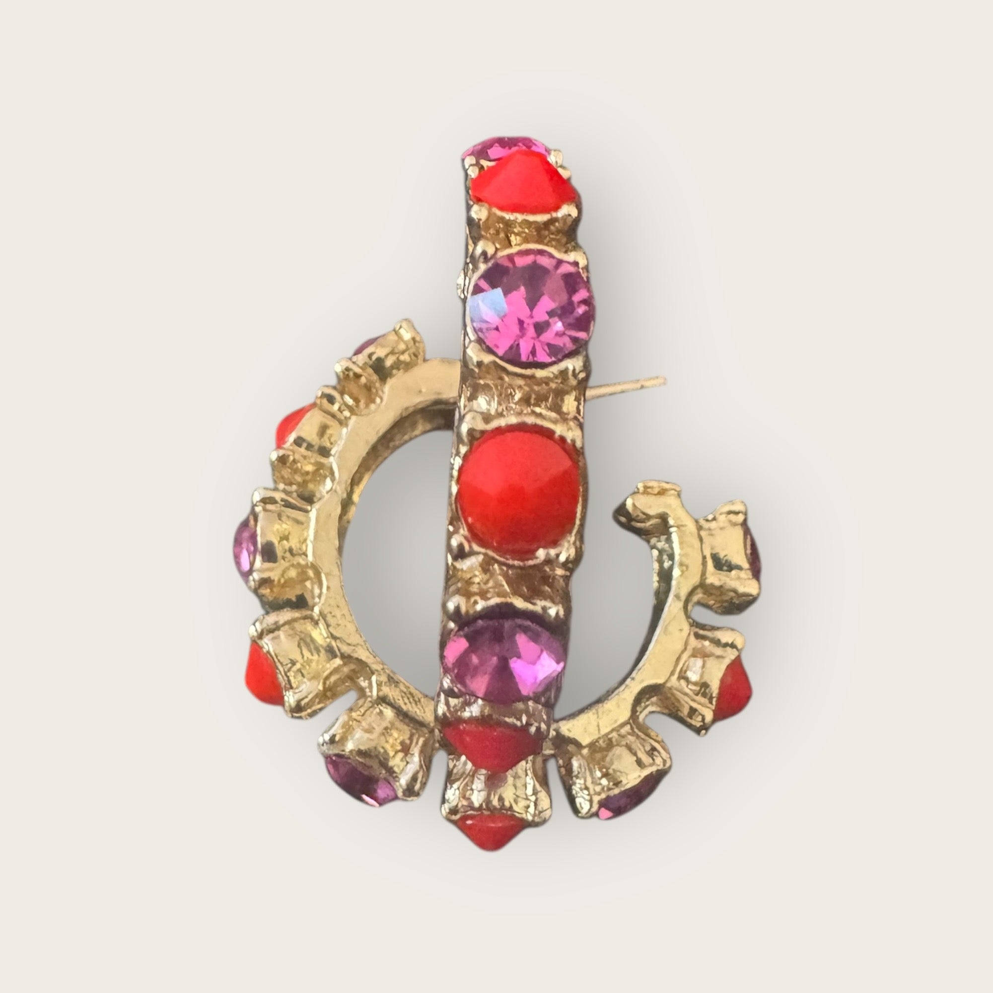 GAS BIJOUX - Boucles d'oreilles Parelie - orange et rose
