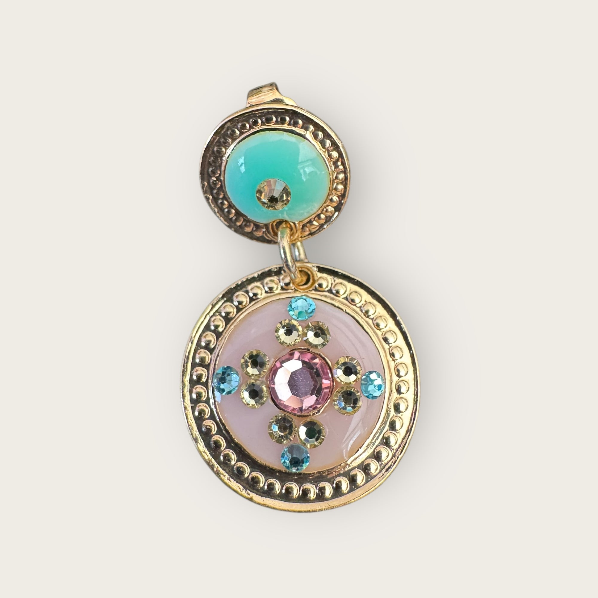 GAS BIJOUX - Boucles d'oreilles SEQUIN dorées à l'o fin