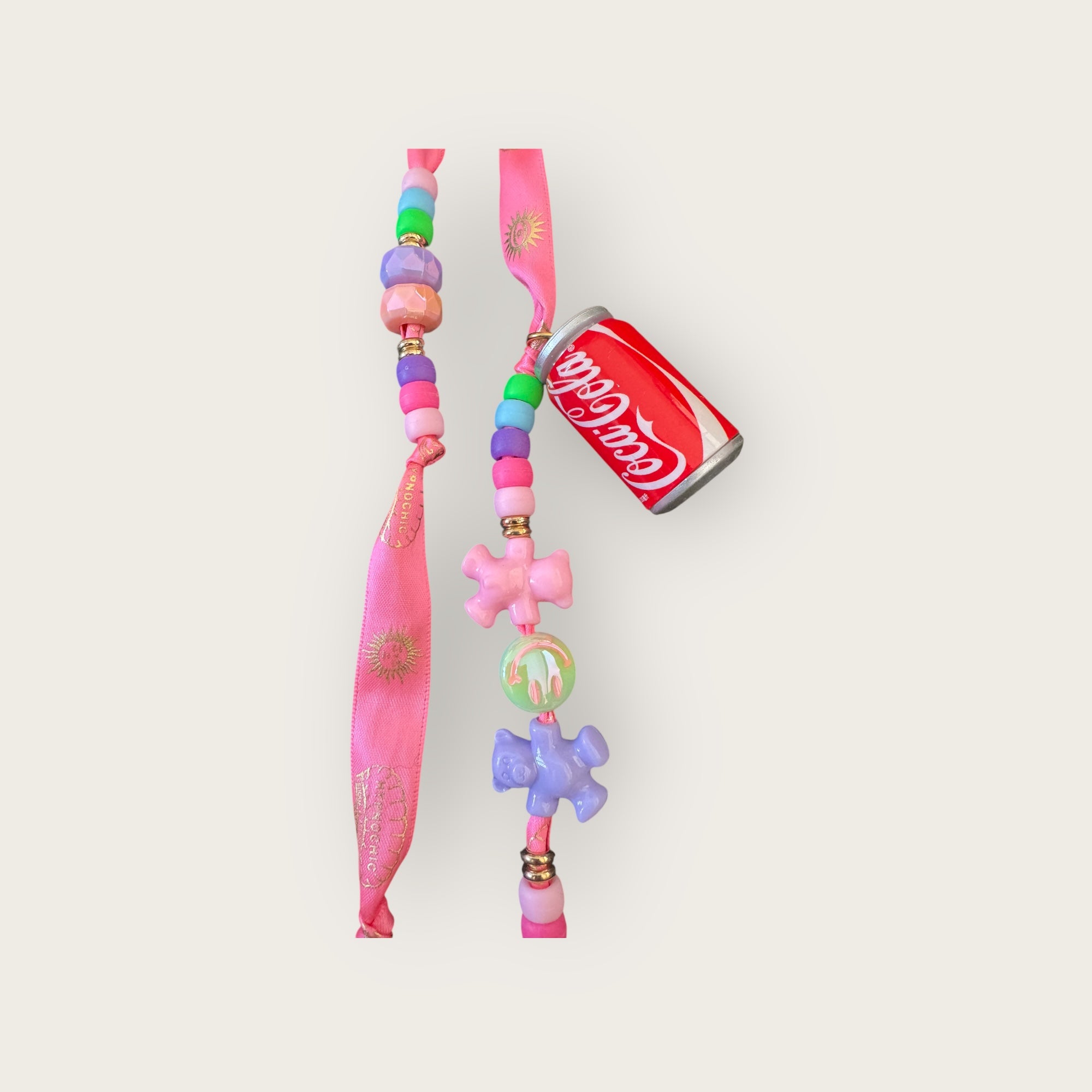 HYPNOCHIC - Cordon de téléphone RAINBOW PINK RIBBON
