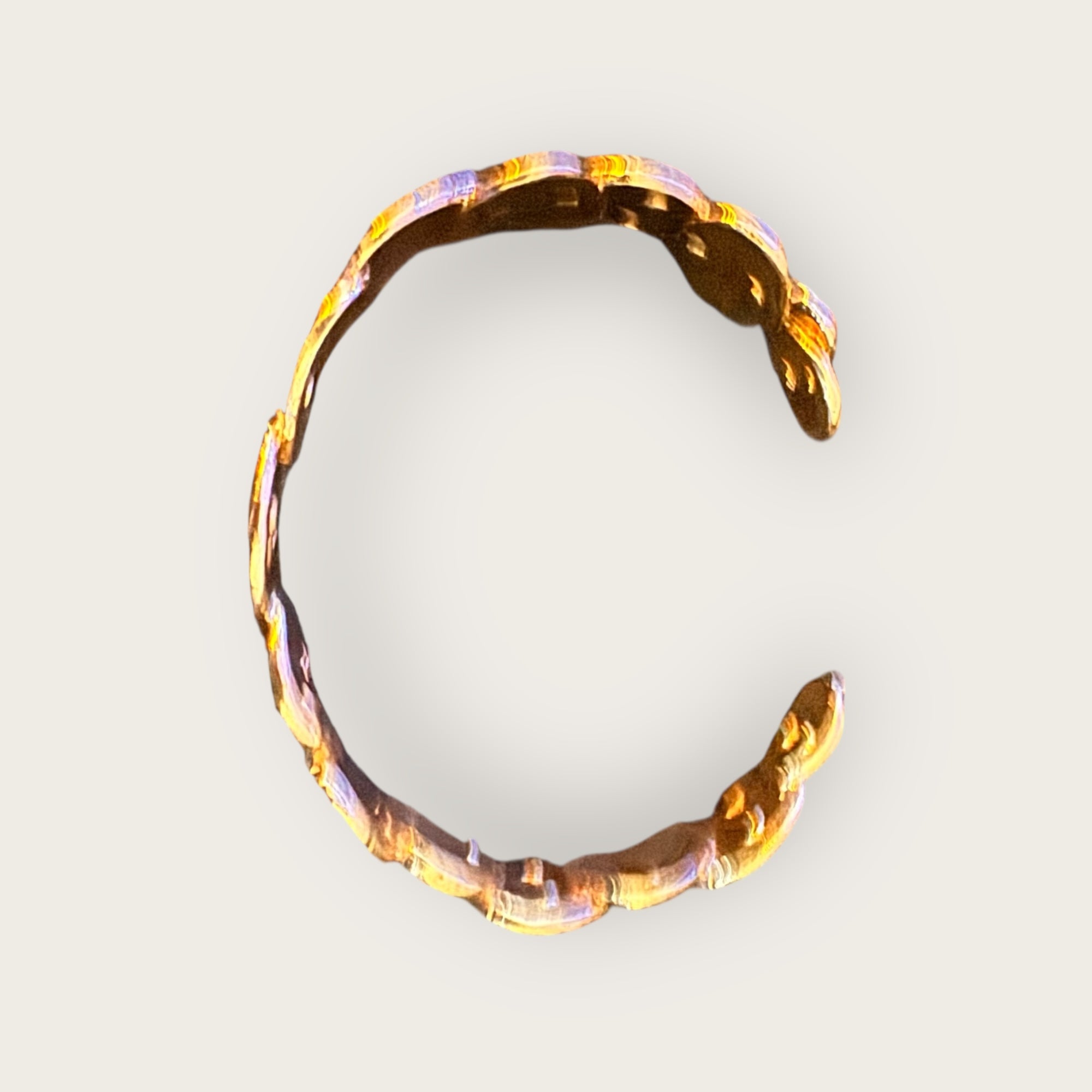 GAS BIJOUX - Bracelet jonc ECLIPSE doré à l'or fin - NOUVEAU MODELE