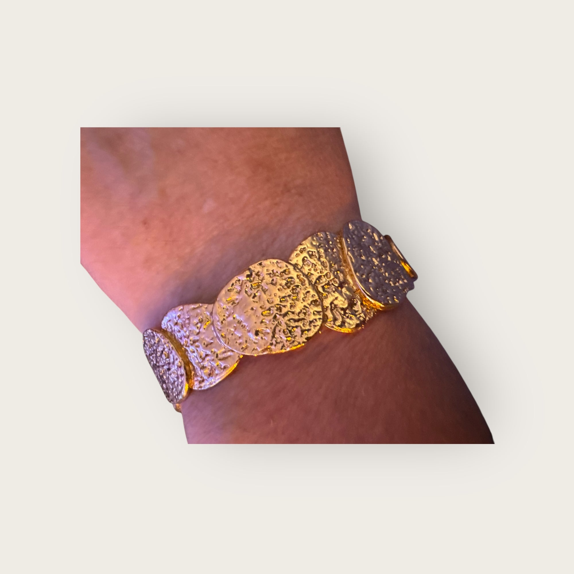 GAS BIJOUX - Bracelet jonc ECLIPSE doré à l'or fin - NOUVEAU MODELE