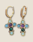 GAS BIJOUX - Boucles d'oreilles TAO CRUZITA dorées à l'or fin
