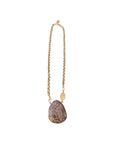 GAS BIJOUX - Collier BILLY SILIA grand modèle doré à l'or fin - Rhonodite
