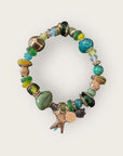 GAS BIJOUX - Bracelet KAMAE COKI doré à l'or fin - Charm's Etoile de mer et tortue en nacre grise