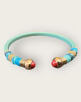 GAS BIJOUX - Bracelet SARI acetate menthe doré à l'or fin - Taille 2