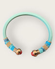 GAS BIJOUX - Bracelet SARI acetate menthe doré à l'or fin - Taille 2