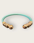 GAS BIJOUX - Bracelet SARI acétate menthe doré à l'or fin