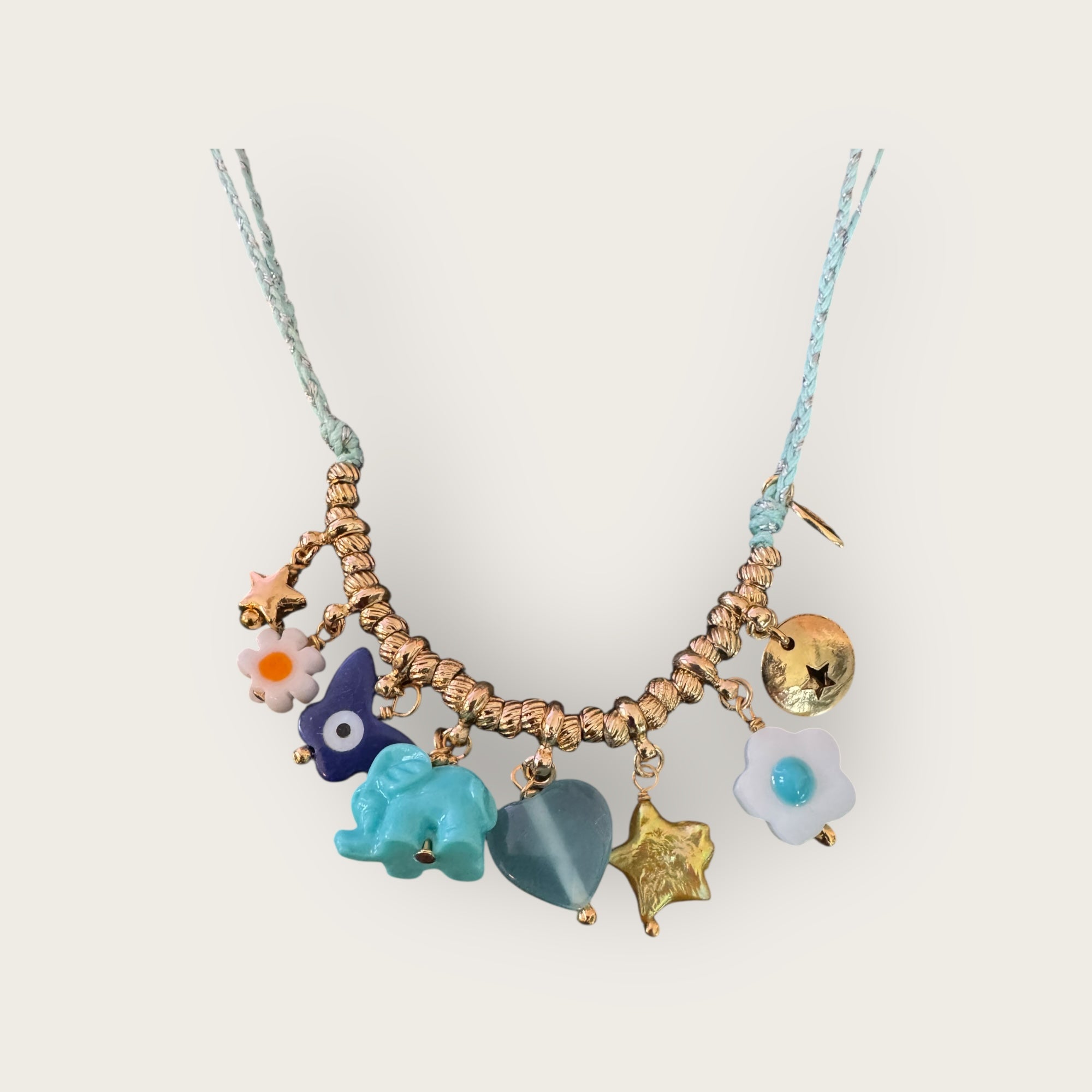 GAS BIJOUX - Collier BELLAGIO MINI BIS bleu