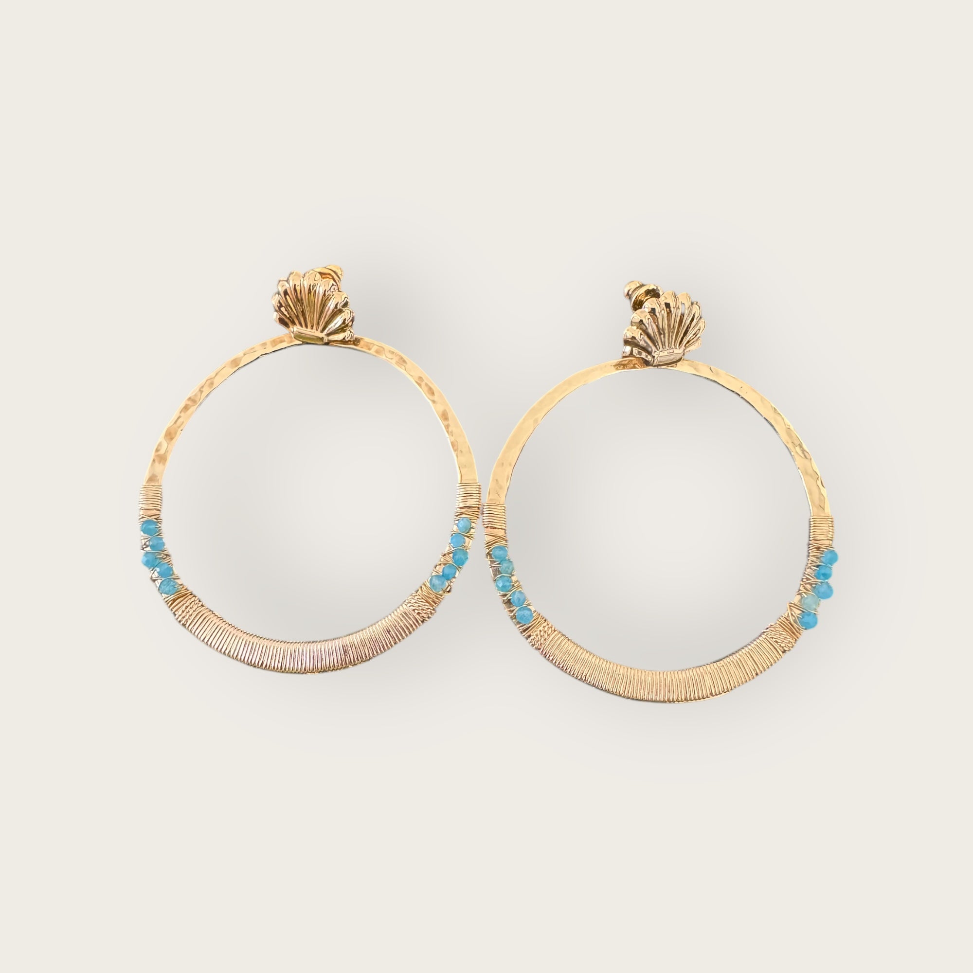 GAS BIJOUX - Boucles d'oreilles MINI MACAO dorée à l'or fin