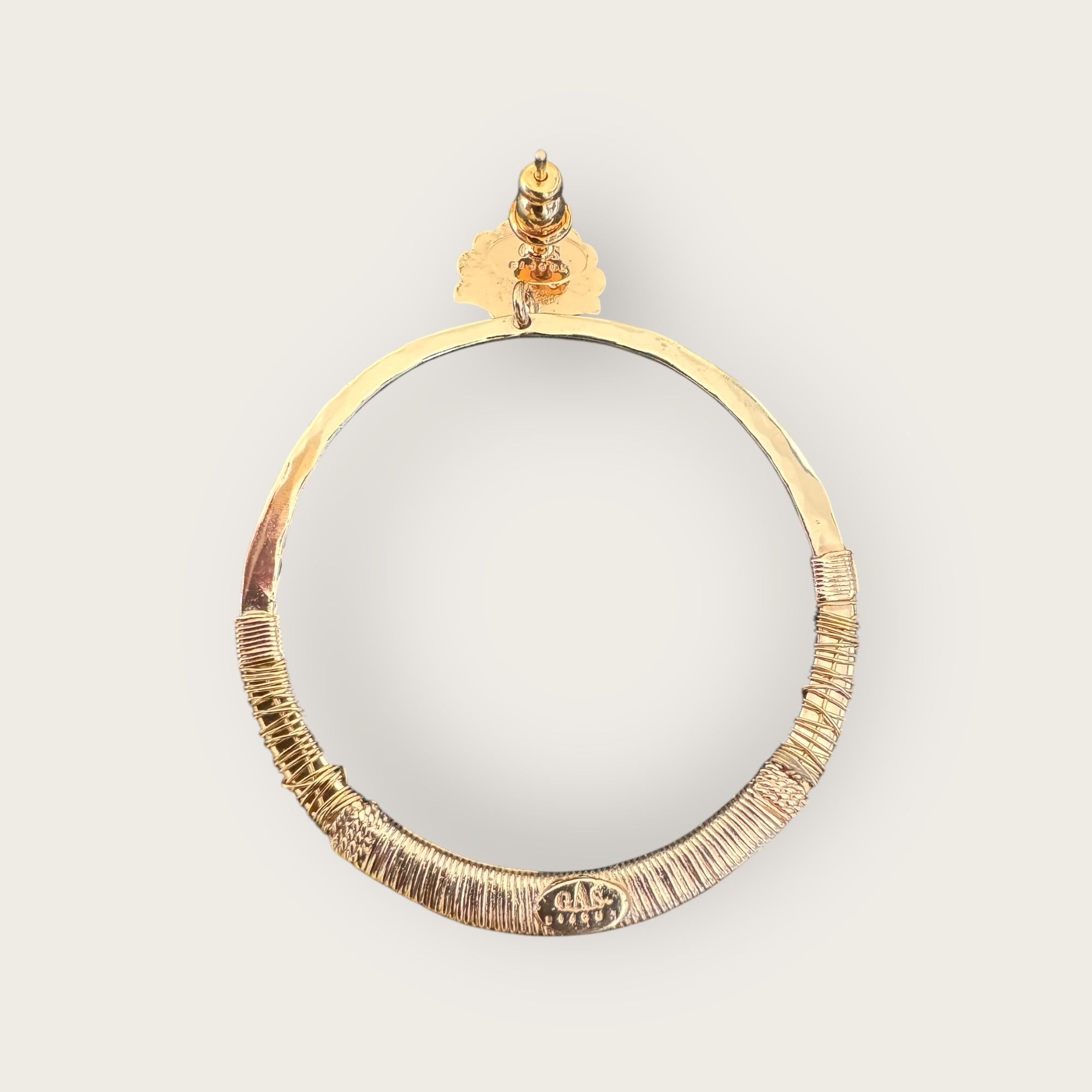 GAS BIJOUX - Boucles d'oreilles MINI MACAO dorée à l'or fin