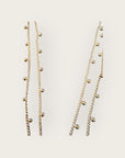 GAS BIJOUX - Collier scapulaire OVO doré à l'or fin - Calcédoine et Quartz fumé