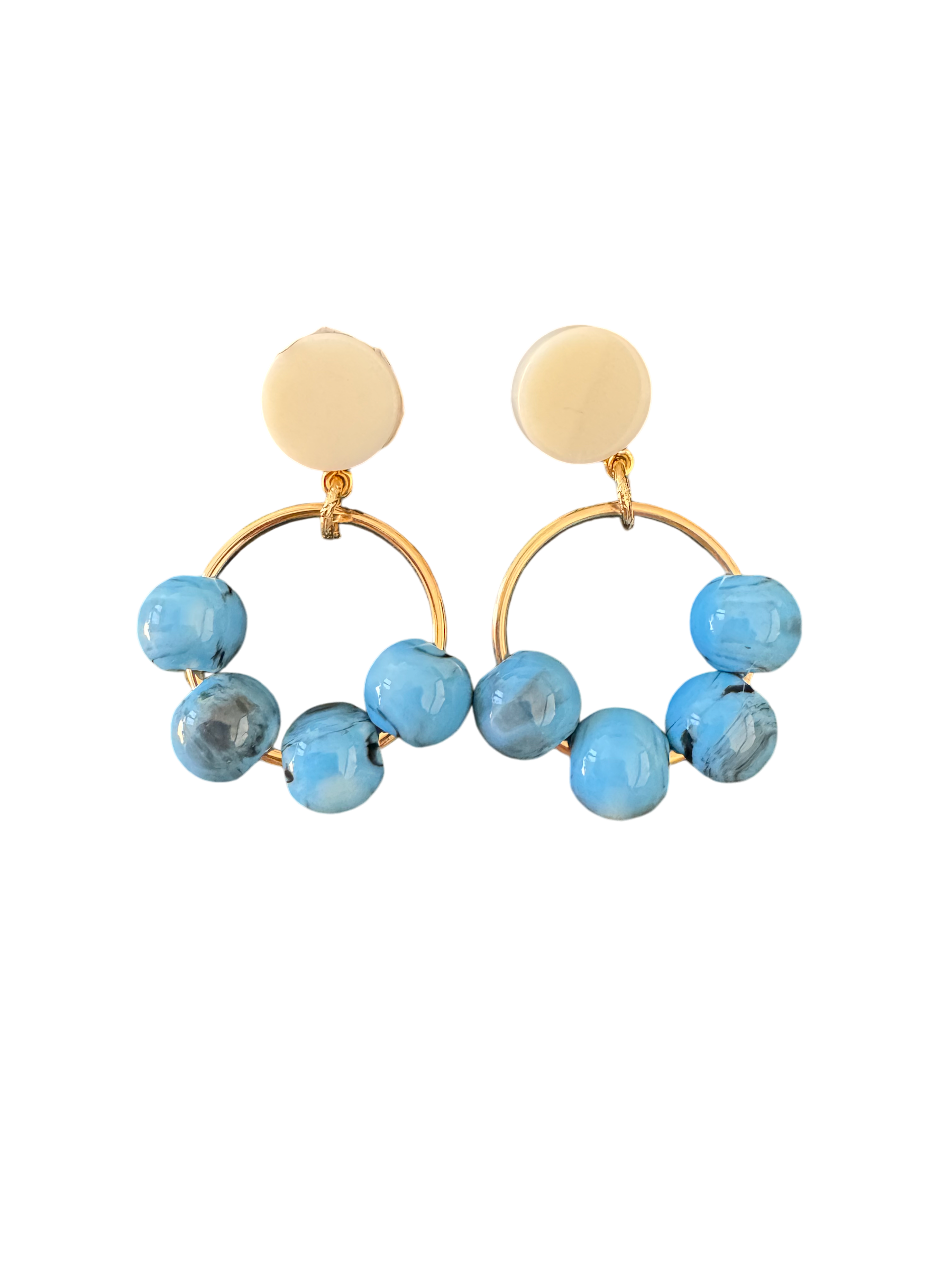 CHIC ALORS - Boucles clips Deva bleues