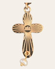 GAS BIJOUX - Boucles d'oreilles TAO CRUZ dorées. à l'or fin