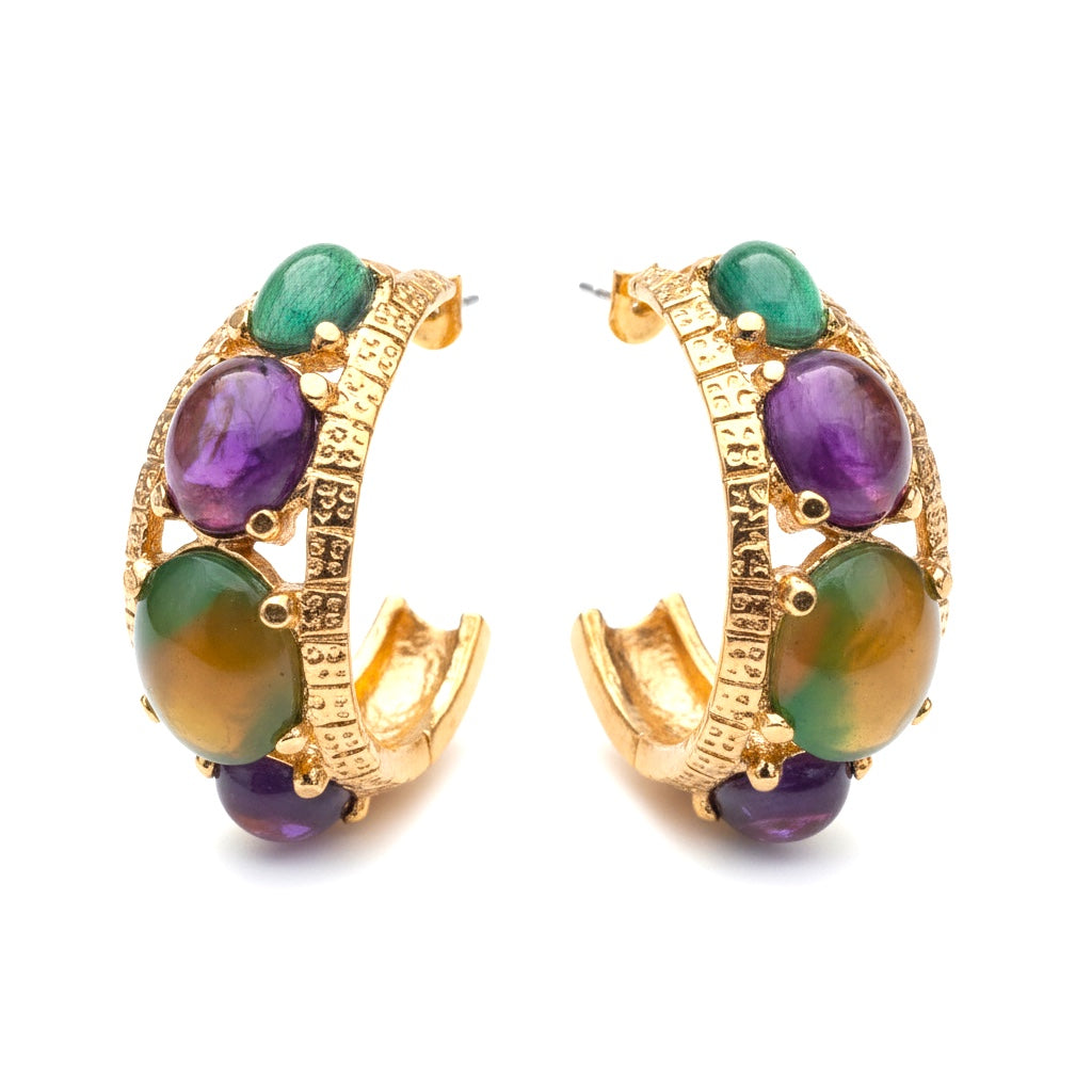 GAS BIJOUX - Boucles d'oreilles créoles OREA - multicolore - NOUVEAU MODELE