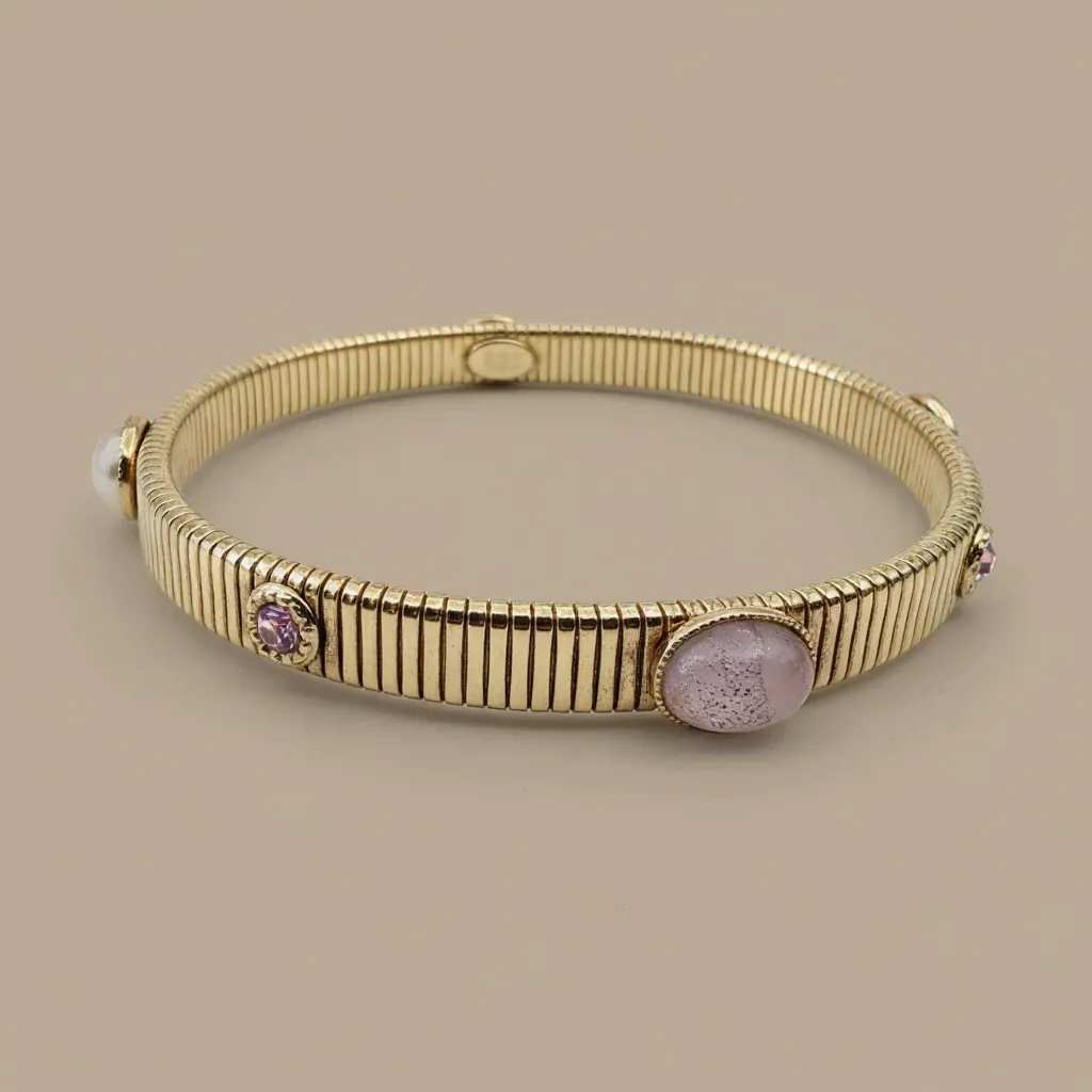 GAS BIJOUX - Bracelet STRADA petit modèle doré à l’or fin
