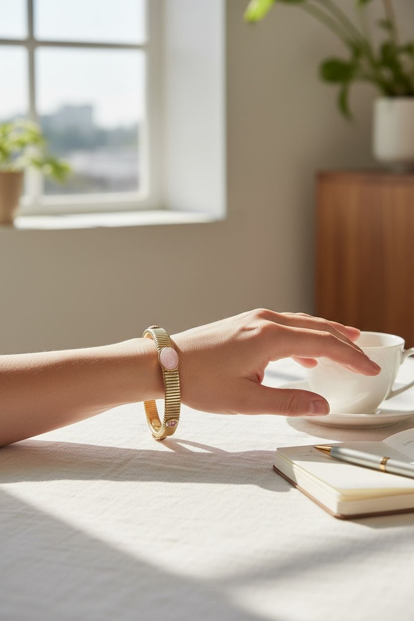 GAS BIJOUX - Bracelet STRADA petit modèle doré à l’or fin