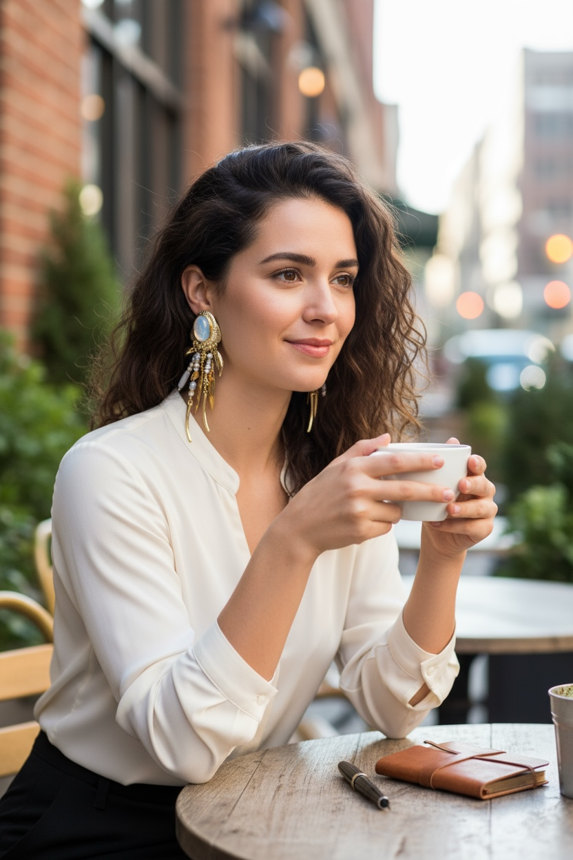 GAS BIJOUX - Boucles d'oreilles BALAMDRA dorées à l'or fin - NOUVEAU MODELE