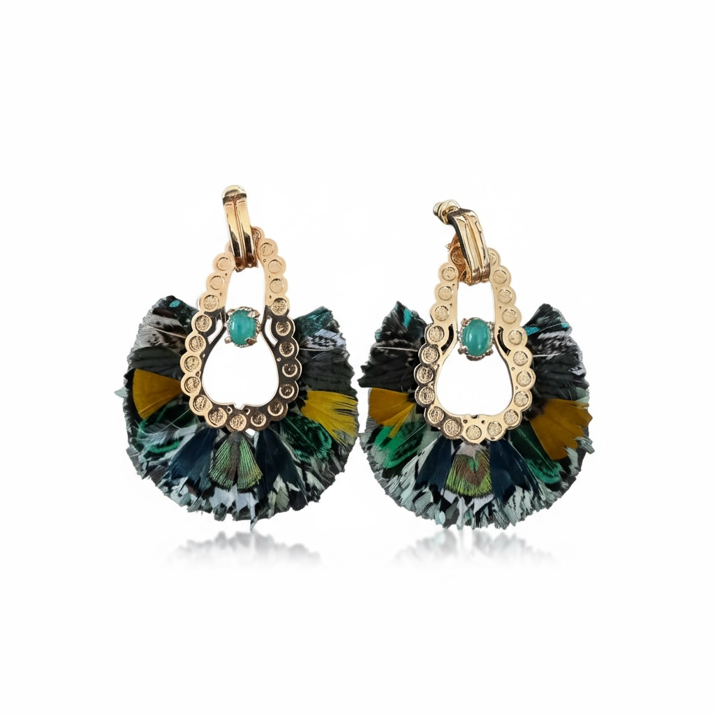 GAS BIJOUX - Boucles d'oreilles FORTALEZA dorées à l'or fin - NOUVELLE COULEUR