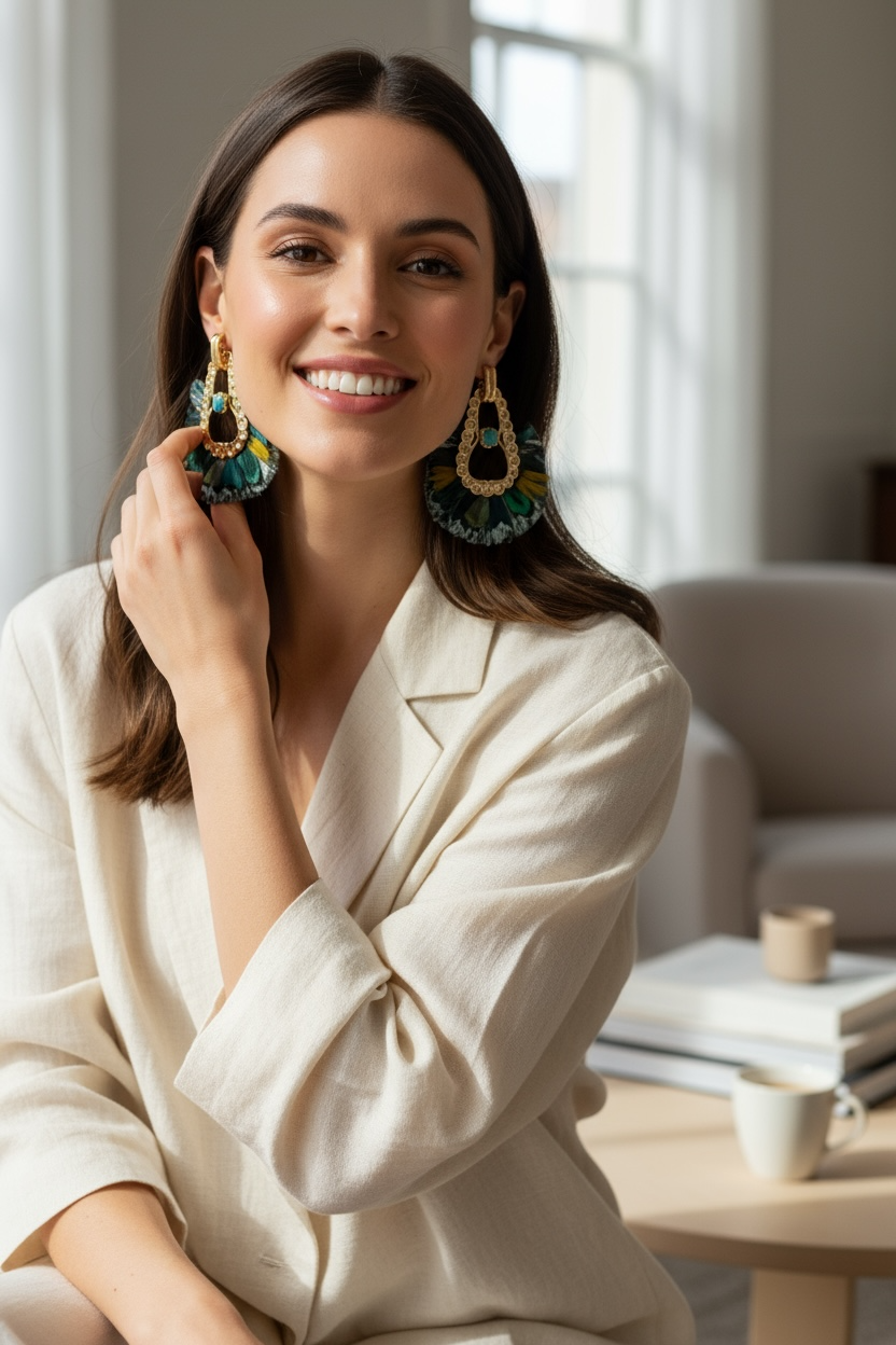 GAS BIJOUX - Boucles d'oreilles FORTALEZA dorées à l'or fin - NOUVELLE COULEUR