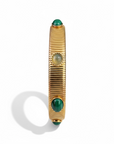 GAS BIJOUX - Bracelet STRADA doré à l'or fin - Malachite et Aventurine