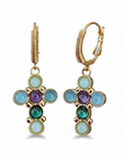 GAS BIJOUX - Boucles d'oreilles TAO CRUZITA dorées à l'or fin