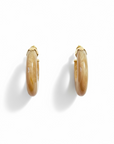 GAS BIJOUX - Boucles d'oreilles créoles ABALONE MINI acétate - Multico beige