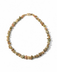 GAS BIJOUX - Collier ALOHA en Unakite variété de Jaspe polychrome et de la rhonodite