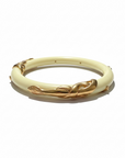 GAS BIJOUX - BRACELET COBRA jonc acétate JAUNE PALE - Doré à l'or fin
