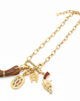 GAS BIJOUX - COLLIER CONSTANTINE doré à l'or fin