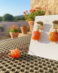 GAS BIJOUX - BOUCLES D'OREILLES RAINBOW SQUARE petit modèle dorées - CORNALINE