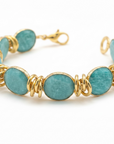 GAS BIJOUX - BRACELET SIRENE DORÉ - AMAZONITE