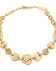 GAS BIJOUX - Collier ECLIPSE doré à l'or fin avec perles d'eu douce -