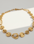 GAS BIJOUX - Collier ECLIPSE doré à l'or fin avec perles d'eu douce -