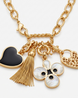 GAS BIJOUX - COLLIER CONSTANTINE 4 CHARMS DORÉ