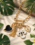 GAS BIJOUX - COLLIER CONSTANTINE 4 CHARMS DORÉ