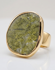 GAS BIJOUX - BAGUE AURA grand modèle - Amazonite - Ajustable