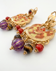 GAS BIJOUX - BOUCLES D'OREILLES HAVANA CLIPS EMAIL PETIT MODELE DORÉES