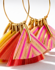 GAS BIJOUX - BOUCLES MARLY MULTICOLORE DORÉES