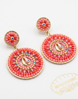 HYPNOCHIC - BOUCLES D'OREILLES TIGES DROITES - CAURY - FUSCHIAS