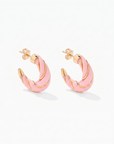 AURELIE BIDERMANN - BOUCLES D'OREILLES DIANA - ROSE BABY PINK