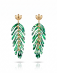 GAS BIJOUX - BOUCLES D'OREILLES CAVALLO ACETATE - VERTES