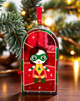 RITUEL DE LUNE - Vitrail lueur suspendue : POUPEE HEROINE DE NOEL